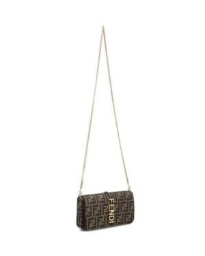 Fendigraphy Wallet On Chain - Brown - Image 3