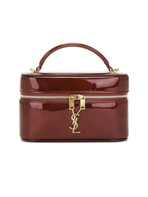 SAINT LAURENT Gaby Vanity Bag in Patent Leather