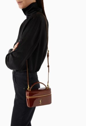 SAINT LAURENT Gaby Vanity Bag in Patent Leather - Image 7
