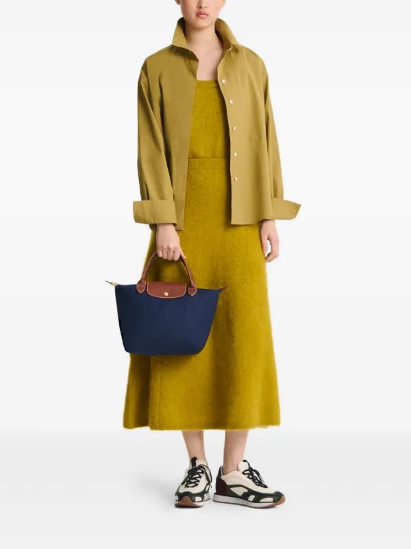 Longchamp Le Pliage Navy Blue Tote Bag - Image 2